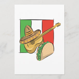 Mexican Flag Invitation