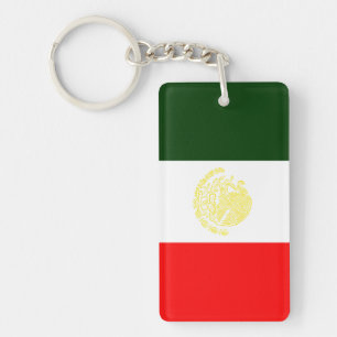 Mexican Flag Keychain
