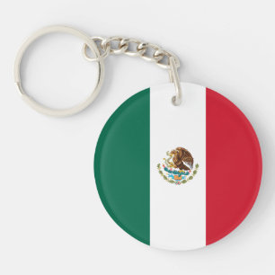 Mexican Flag Keychain