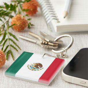 Mexican Flag Keychain
