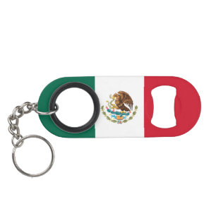 Mexican Flag Keychain Bottle Opener