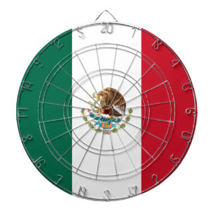 Mexican Flag (Mexico) Dartboard