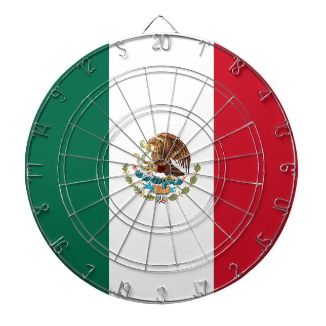 Mexican Flag (Mexico) Dartboard (Front)