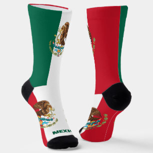 Mexican Flag Patriotic, Sustainable Mexico Premium Socks