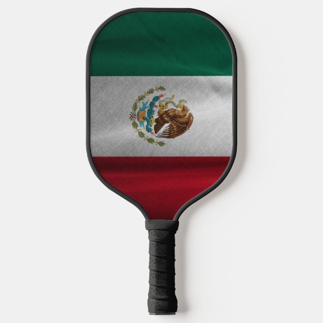 Mexican Flag Pickleball Paddle (Front)