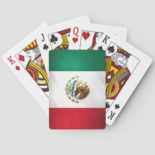 Mexican Flag Playing Cards (Back)