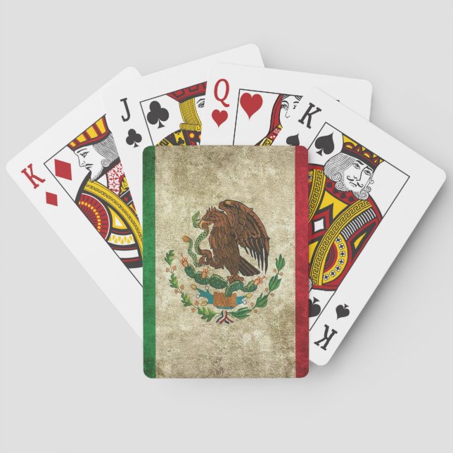 Mexican Flag Playing Cards (Back)