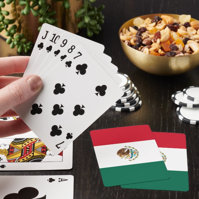 Mexican Flag Playing Cards (In Situ)