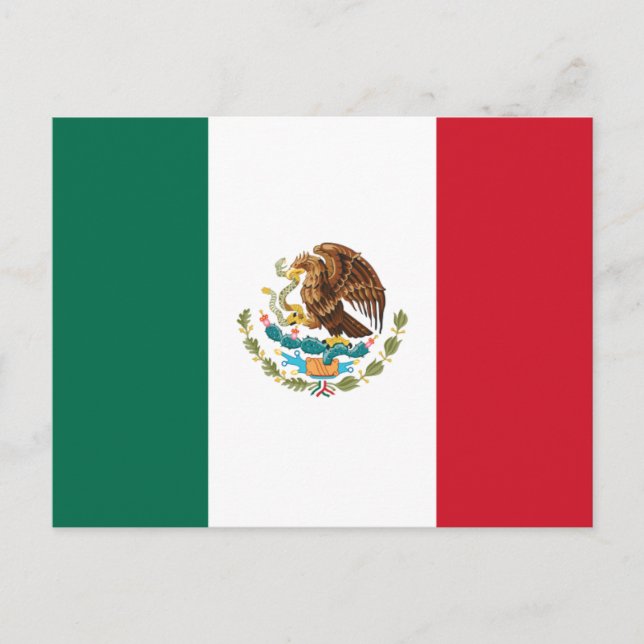 Mexican flag postcard (Front)