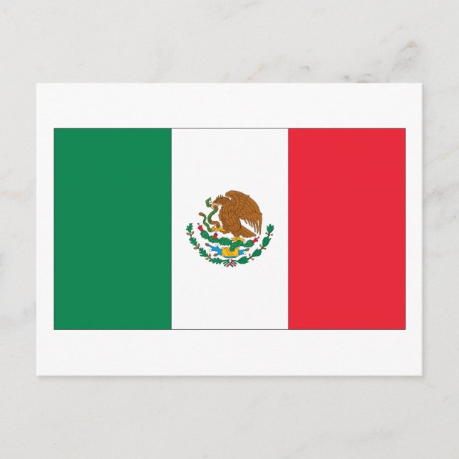 Mexican Flag Postcard (Front)