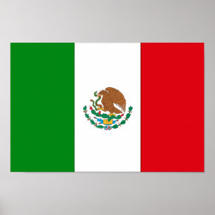 Mexican Flag Poster