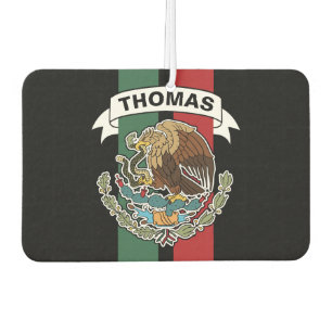 Mexican Flag Race Stripes Personalized Air Freshener