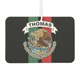 Mexican Flag Race Stripes Personalized Air Freshener