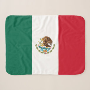 Mexican Flag Sherpa Blanket