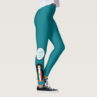 Mexican Flag Talking Ms. Penguin Leggings