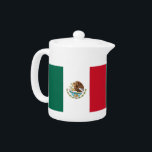 Mexican Flag Teapot<br><div class="desc">Add a touch of Mexican heritage to your tea collection with our exclusive teapot featuring the flag of Mexico! Crafted with meticulous attention to detail, this teapot is more than just a functional item; it’s a celebration of Mexico’s vibrant culture and rich traditions. The striking design prominently showcases the iconic...</div>