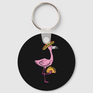 Mexican Flamingo Tacos Cute Cinco De Mayo Fiesta A Keychain