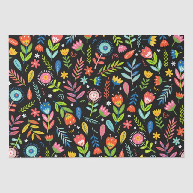 Mexican Floral Tissue Paper (Front)