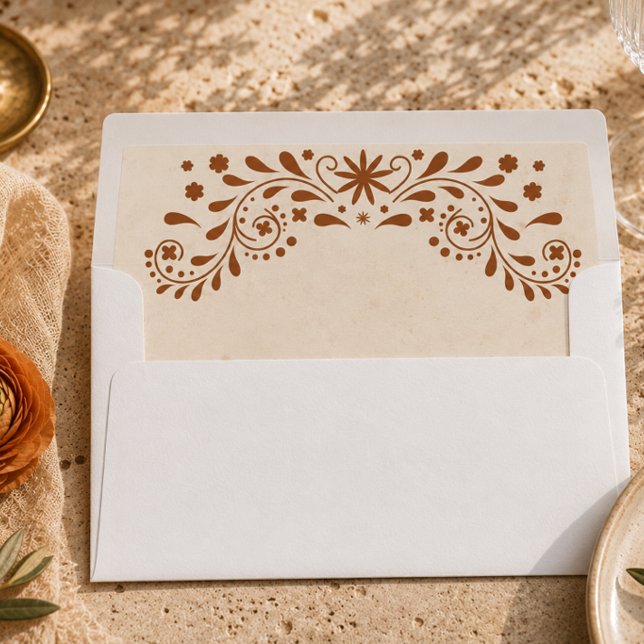 Mexican Floral Wedding  Envelope (Creator Uploaded)