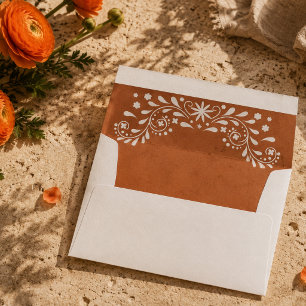 Mexican Floral Wedding  Envelope