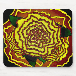 mexican flower mouse pad