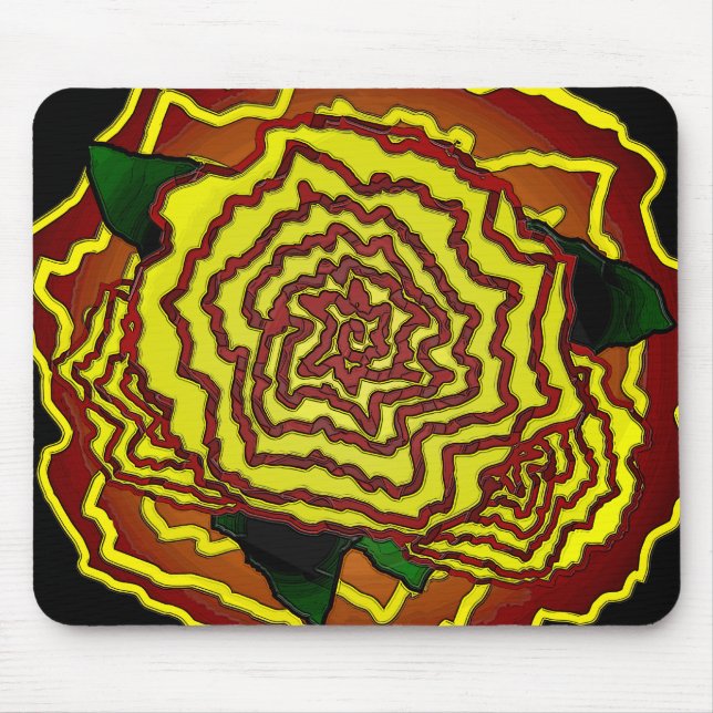 mexican flower mouse pad (Front)