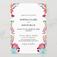 Mexican Flowers Fiesta Wedding