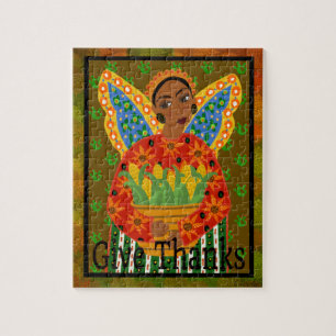 Mexican Folk Art Angel Thanksgiving 110 pc. Puzzle