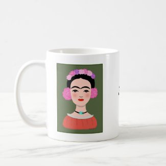 Mexican Folk Art Feminism Women Power custom name Coffee Mug