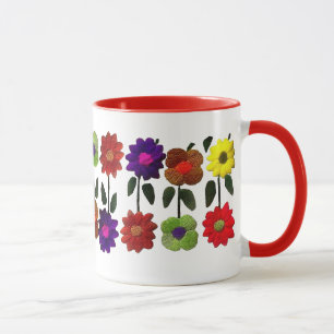 Mexican Folk Art, Flores, Flowers, GIft for Women Mug