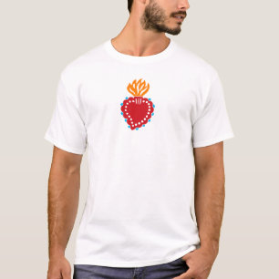 Mexican Folk Art Sacred Heart T-Shirt