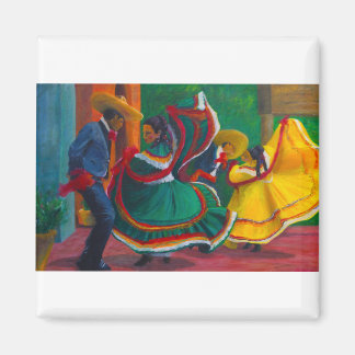 Mexican Folklorico Ballet Dancers Magnet