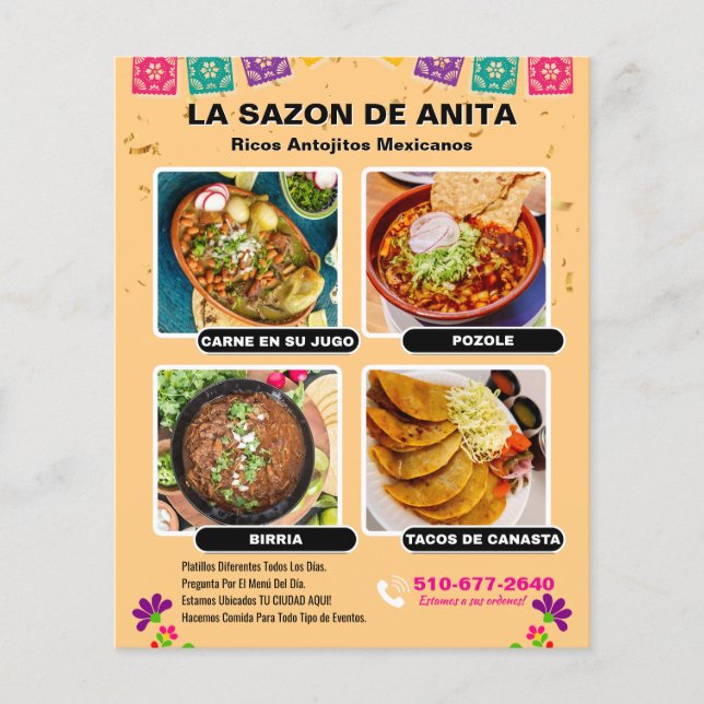 Mexican Food Flyer Street Food (Front)
