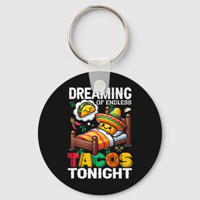 Mexican Food Funny Cinco De Mayo  Keychain (Front)