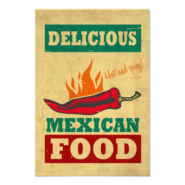 Mexican Food Photo Print (Front)