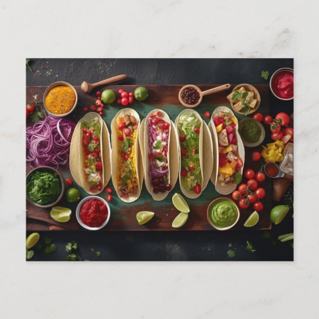 Mexican Food Postcard (Front)
