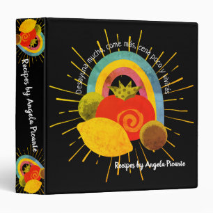 Mexican food salsa recipe binder personal cookbook