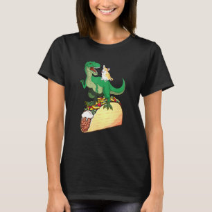Mexican Food Taco T Rex Corgi Dog Owner T-Shirt
