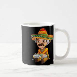Mexican Gamer Cinco De Mayo Serape Poncho Video Ga Coffee Mug