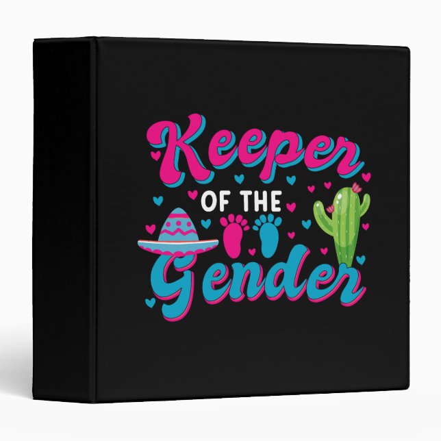 Mexican Gender Reveal Cinco de Mayo Baby Shower  Binder (Front/Spine)