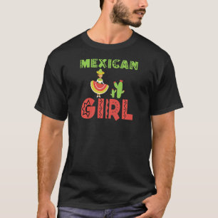 Mexican Girl Half American Half Mexican Woman Mexi T-Shirt