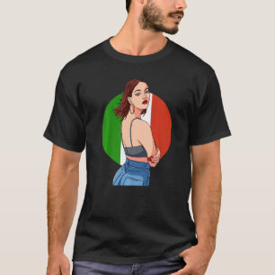 Mexican Girl Mexicana Latino Pride Mexico Flag T-Shirt