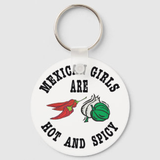 Mexican Girls Are Hot & Spicy Keychain