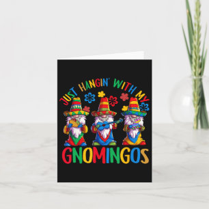 Mexican Gnome Sombrero Gnomingos 3 Gnomes Cinco De Card