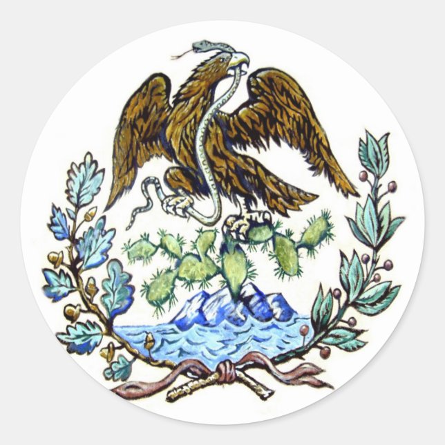 Mexican golden eagle sticker (Front)