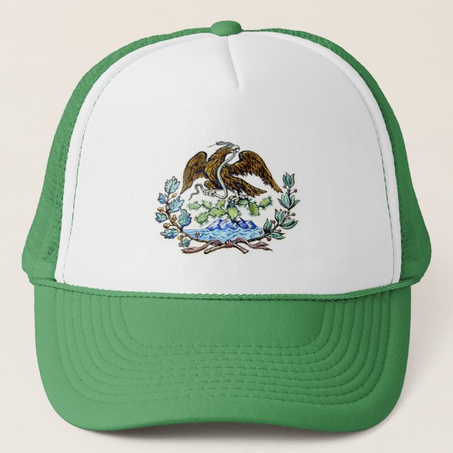 Mexican golden eagle trucker hat (Front)