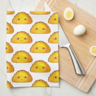 Mexican Ground Beef Hard Shell Taco Kitchen Towel