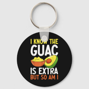 Mexican Guacamole Avocado Cinco De Mayo Keychain