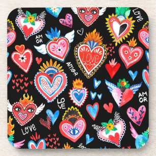 Mexican hearts coaster