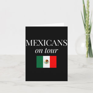 Mexican heritage family reunions travelling group card